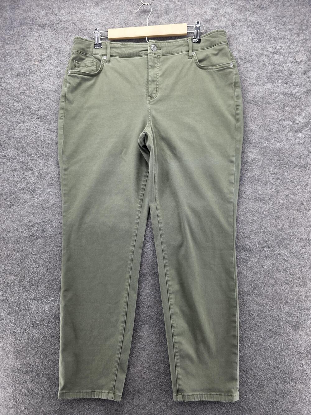 Tommy Bahama Pants Womens 4 Boracay Beach High Rise Ankle Stretch Tea Leaf